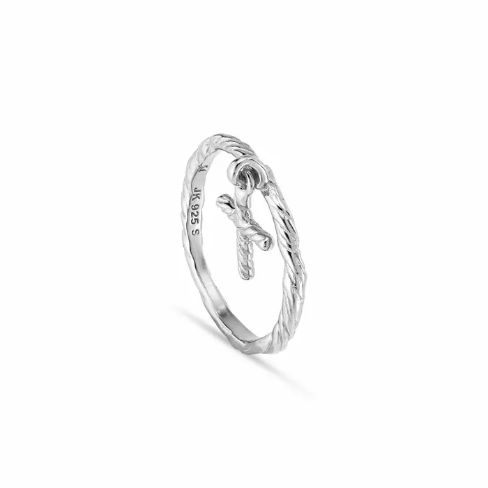 Women Jane Knig Silver Rings Cross Ring