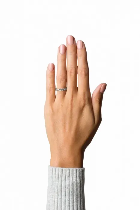 Women Jane Knig Silver Rings Small Braided Ring