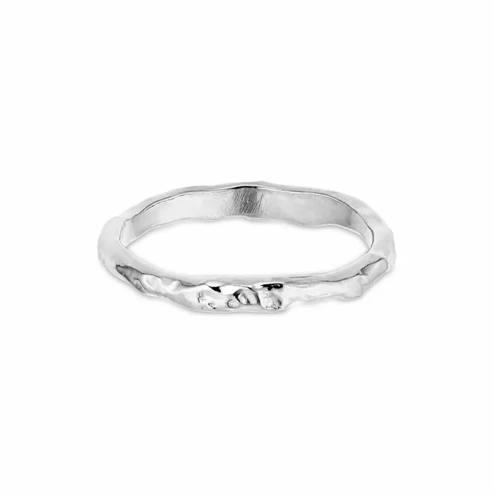 Women Jane Knig Silver Rings Small Bruised Heart Ring