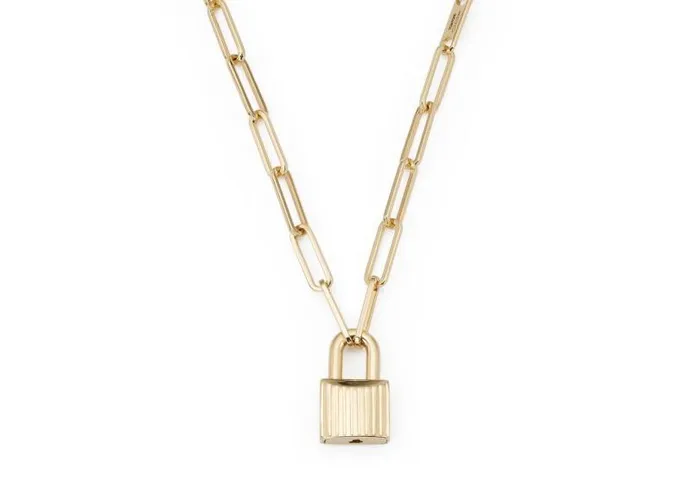 Women Jewelry Tom Ford Chain Padlock Pendant Gold Women Jewelry Tom Ford Chain Padlock Pendant Gold