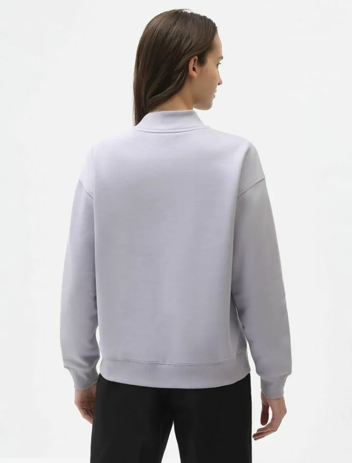 Women Jumpers and Sweatshirts Dickies Oakport High Neck Sweatshirt Lilac Gray