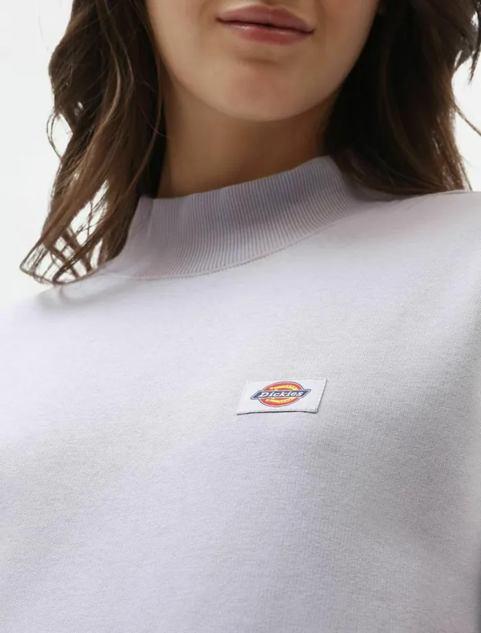 Women Jumpers and Sweatshirts Dickies Oakport High Neck Sweatshirt Lilac Gray