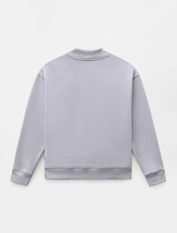 Women Jumpers and Sweatshirts Dickies Oakport High Neck Sweatshirt Lilac Gray