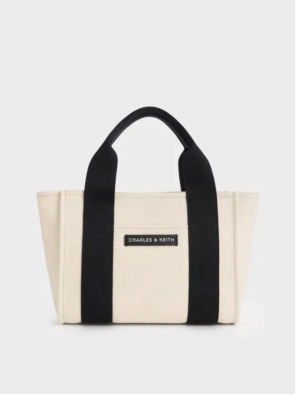 Women Kay Canvas Tote Bag 8211 Multi CHARLES and KEITH Tote Bags