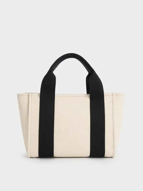 Women Kay Canvas Tote Bag 8211 Multi CHARLES and KEITH Tote Bags