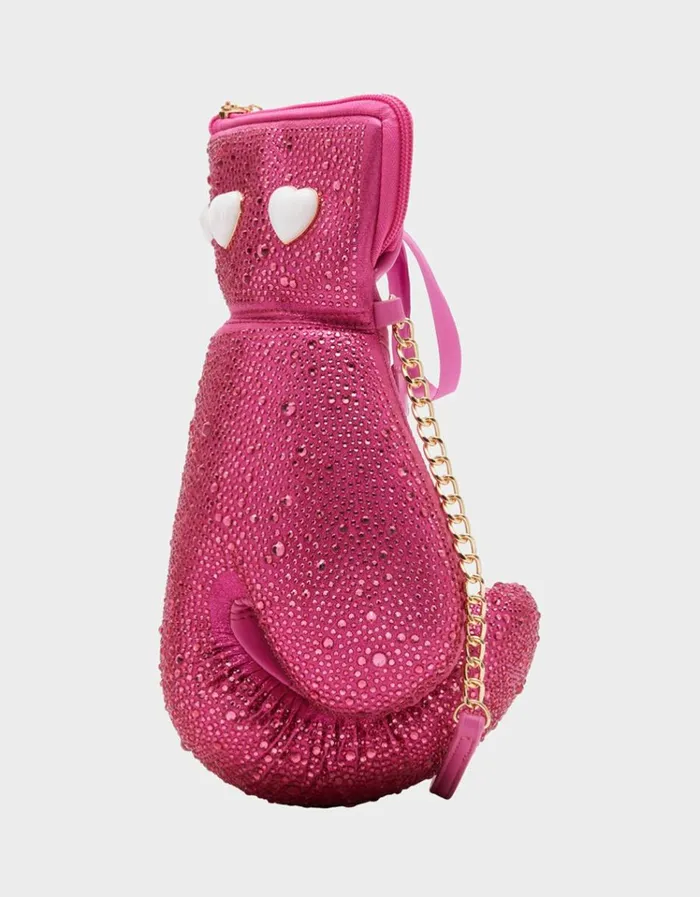 Women KITSCH FIGHT LIKE A GIRL CROSSBODY PINK Betsey Johnson Women KITSCH FIGHT LIKE A GIRL CROSSBODY PINK Betsey Johnson