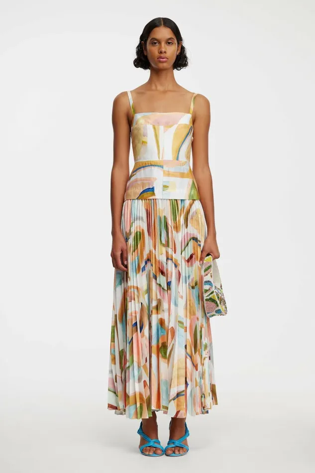 Women LEASGILL MIDI DRESS Cubist Canyon Acler Midi Dresses