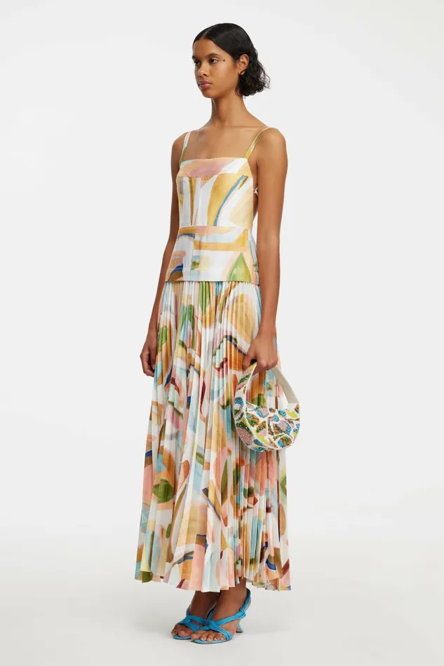 Women LEASGILL MIDI DRESS Cubist Canyon Acler Midi Dresses