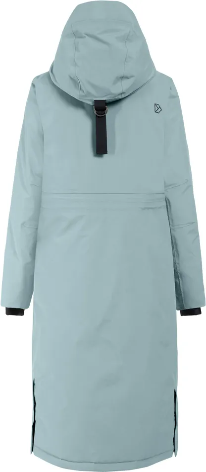 Women Leya Parka Long Factory Blue Didriksons Autumn Jackets