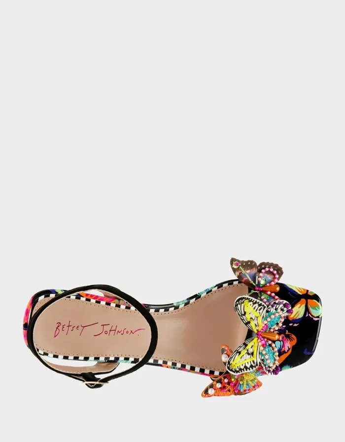 Women LOTTY BLACK BUTTERFLY Black Butterfly Betsey Johnson