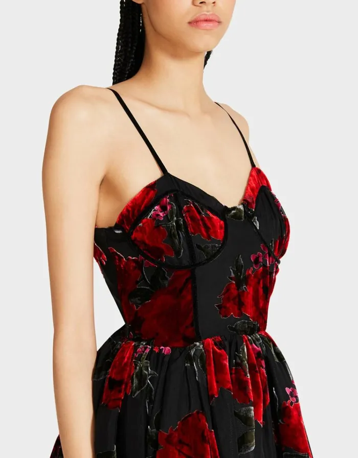 Women LUCIA MINI DRESS RED MULTI Red Multi Betsey Johnson