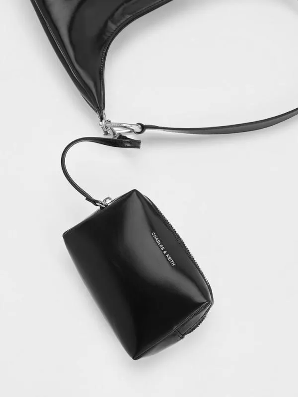 Women Lumen Slouchy Hobo Bag 8211 Noir CHARLES and KEITH Hobo Bags
