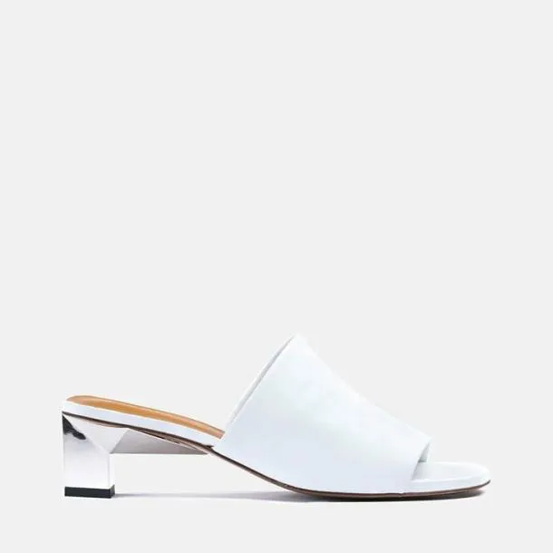 Women LYNA White Clergerie Mules