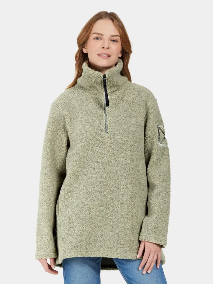 Women Marina HalfZip Wilted Leaf Didriksons Autumn Jackets