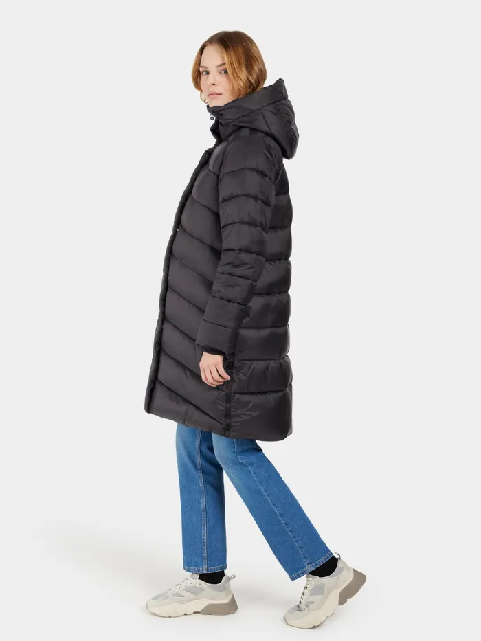 Women Marion Parka Black Didriksons Autumn Jackets