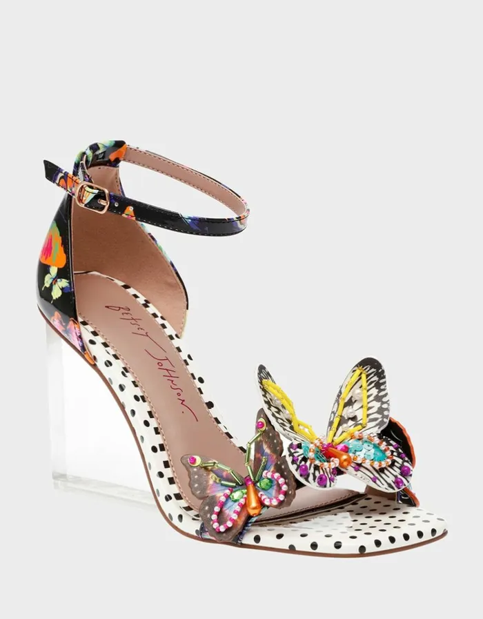 Women MARLOE BLACK BUTTERFLY Black Butterfly Betsey Johnson