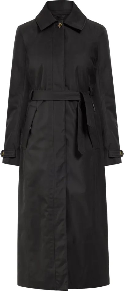 Women Matilde Coat Long Black Didriksons Waterproof Jackets