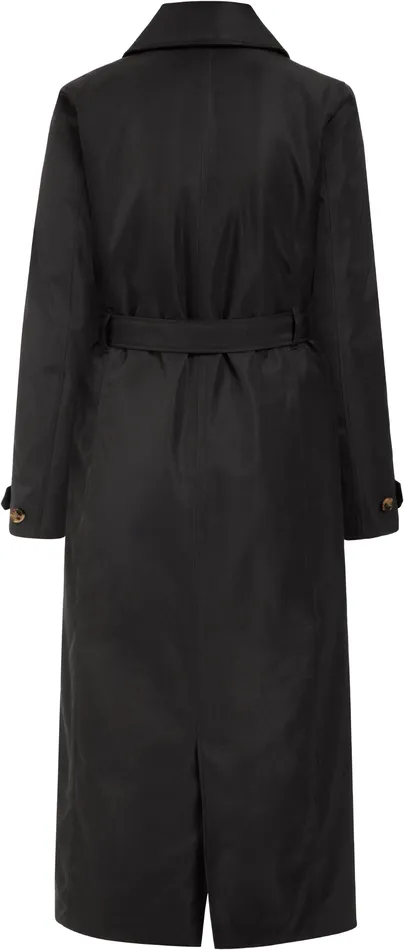 Women Matilde Coat Long Black Didriksons Waterproof Jackets