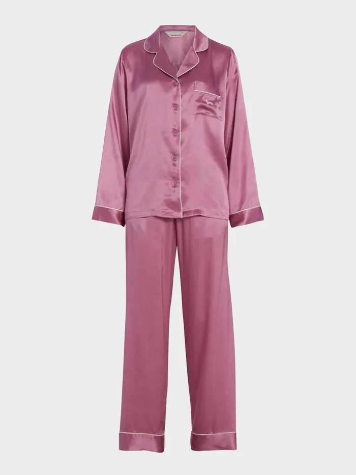 Women Mauve Mulberry Silk Pj Set Mauve Peter Alexander Silk