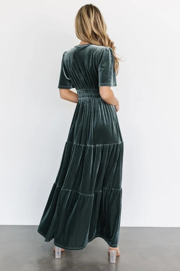 Women Maxi Dresses Baltic Born Artemis Velvet Maxi Dress Eucalyptus Women Maxi Dresses Baltic Born Artemis Velvet Maxi Dress Eucalyptus
