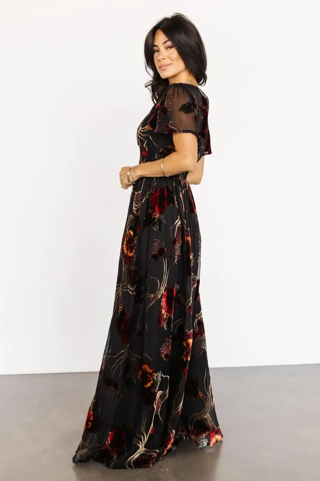Women Maxi Dresses Baltic Born Valen Maxi Dress Black Multi