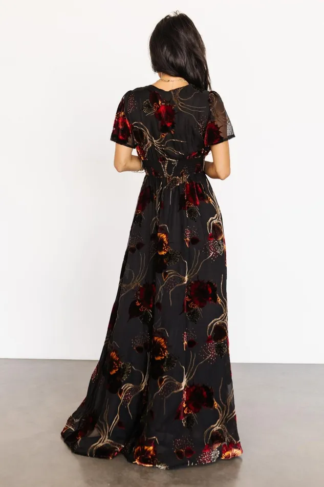 Women Maxi Dresses Baltic Born Valen Maxi Dress Black Multi