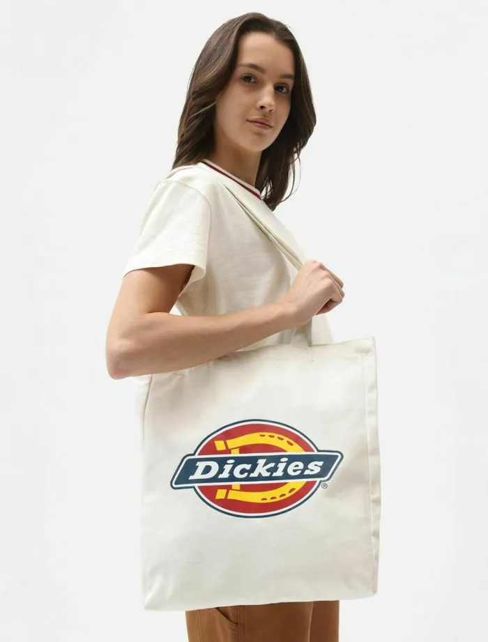 WomenMen Bags and Backpacks Dickies Icon Tote Bag Ecru