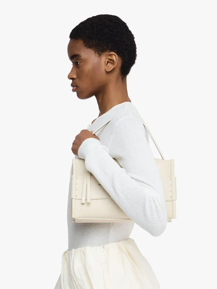 WomenMen Top Handle Bags JW Anderson LOAFER BAG 8211 LEATHER SHOULDER BAG Off White WomenMen Top Handle Bags JW Anderson LOAFER BAG 8211 LEATHER SHOULDER BAG Off White
