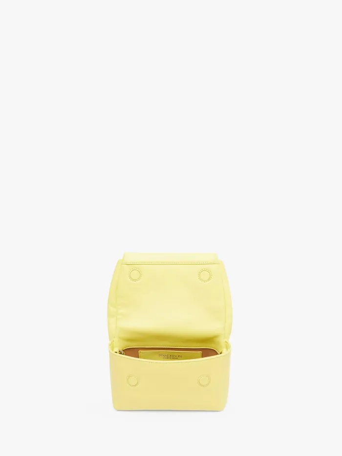 WomenMen Twister Bag JW Anderson SMALL BOW TWISTER 8211 LEATHER TOP HANDLE BAG Lemonade WomenMen Twister Bag JW Anderson SMALL BOW TWISTER 8211 LEATHER TOP HANDLE BAG Lemonade