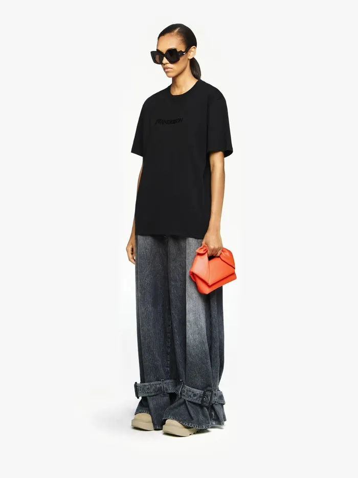 WomenMen Twister Bag JW Anderson SMALL BOW TWISTER 8211 LEATHER TOP HANDLE BAG Orange WomenMen Twister Bag JW Anderson SMALL BOW TWISTER 8211 LEATHER TOP HANDLE BAG Orange