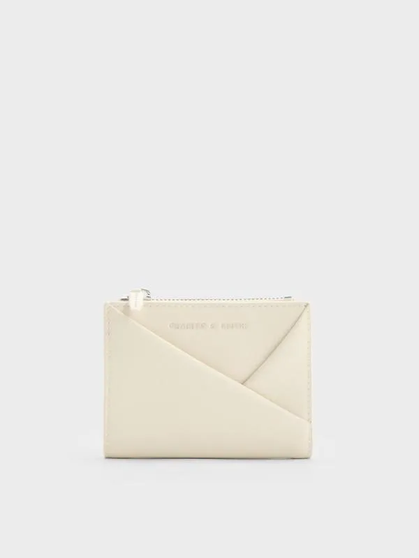 Women Midori Geometric TopZip Wallet 8211 Cream CHARLES and KEITH Small Wallets Women Midori Geometric TopZip Wallet 8211 Cream CHARLES and KEITH Small Wallets
