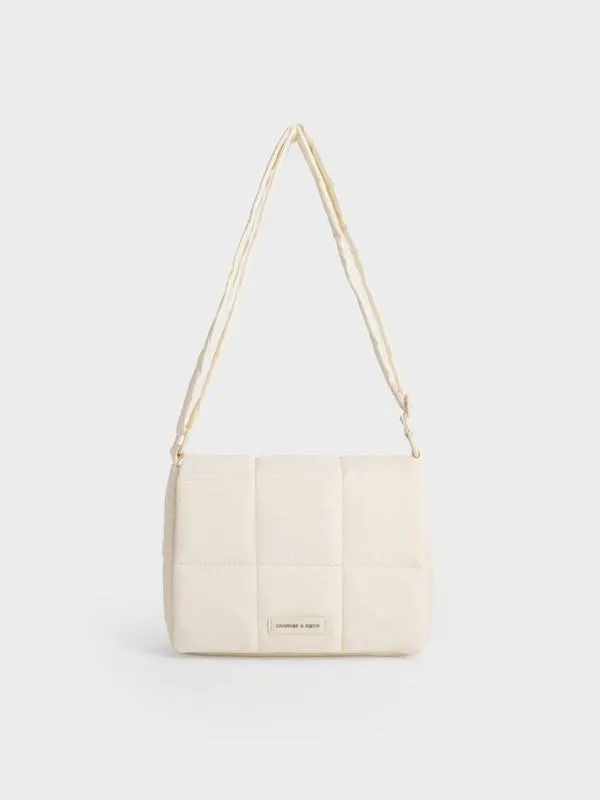 Women Mini Errya Nylon Quilted Puffy Crossbody Bag 8211 White CHARLES and KEITH Crossbody Bags Women Mini Errya Nylon Quilted Puffy Crossbody Bag 8211 White CHARLES and KEITH Crossbody Bags
