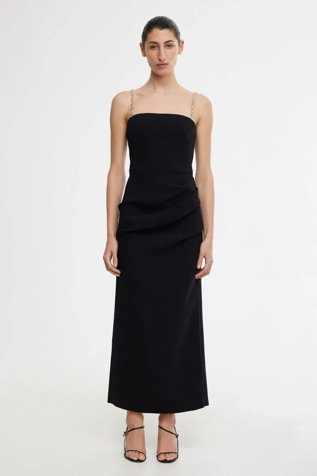 Women MONTEBELLO MIDI DRESS Black Acler Sale