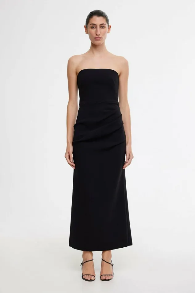 Women MONTEBELLO MIDI DRESS Black Acler Sale