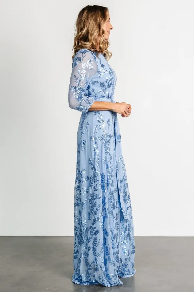 Women Mother Of The Bride Baltic Born Destiny Sequin Maxi Dress Blue Women Mother Of The Bride Baltic Born Destiny Sequin Maxi Dress Blue