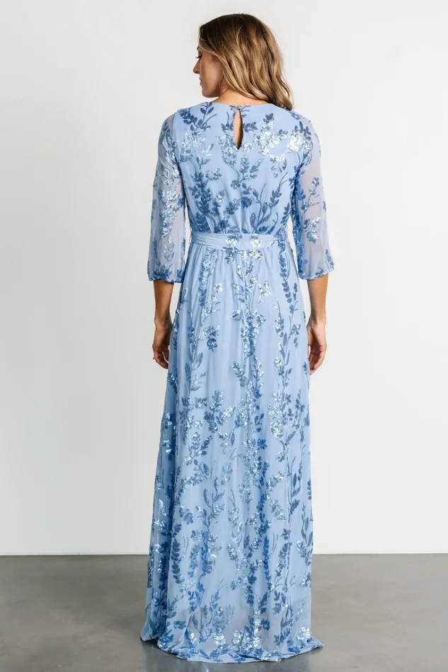 Women Mother Of The Bride Baltic Born Destiny Sequin Maxi Dress Blue Women Mother Of The Bride Baltic Born Destiny Sequin Maxi Dress Blue
