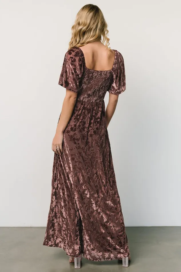 Women Mother Of The Bride Baltic Born Everley Velvet Maxi Dress Espresso Women Mother Of The Bride Baltic Born Everley Velvet Maxi Dress Espresso