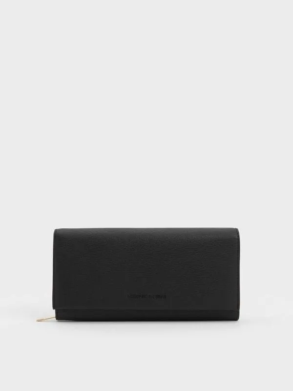 Women Muriel Front Flap Long Wallet 8211 Black CHARLES and KEITH Long Wallets Women Muriel Front Flap Long Wallet 8211 Black CHARLES and KEITH Long Wallets