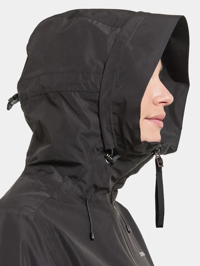 Women Nadja Parka Long Black Didriksons Spring Jackets