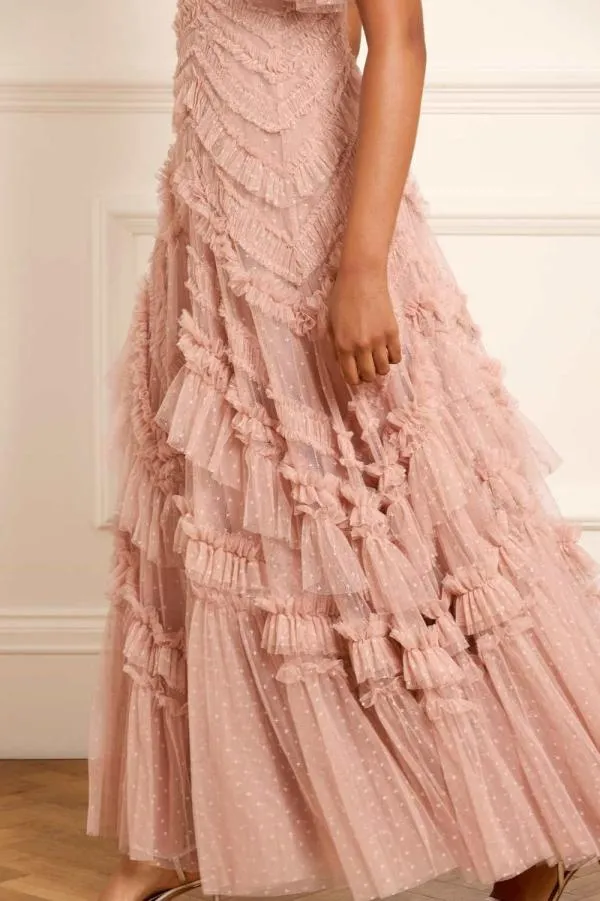 Women Needle and Thread Elia Short Sleeve Gown Pink Women Needle and Thread Elia Short Sleeve Gown Pink