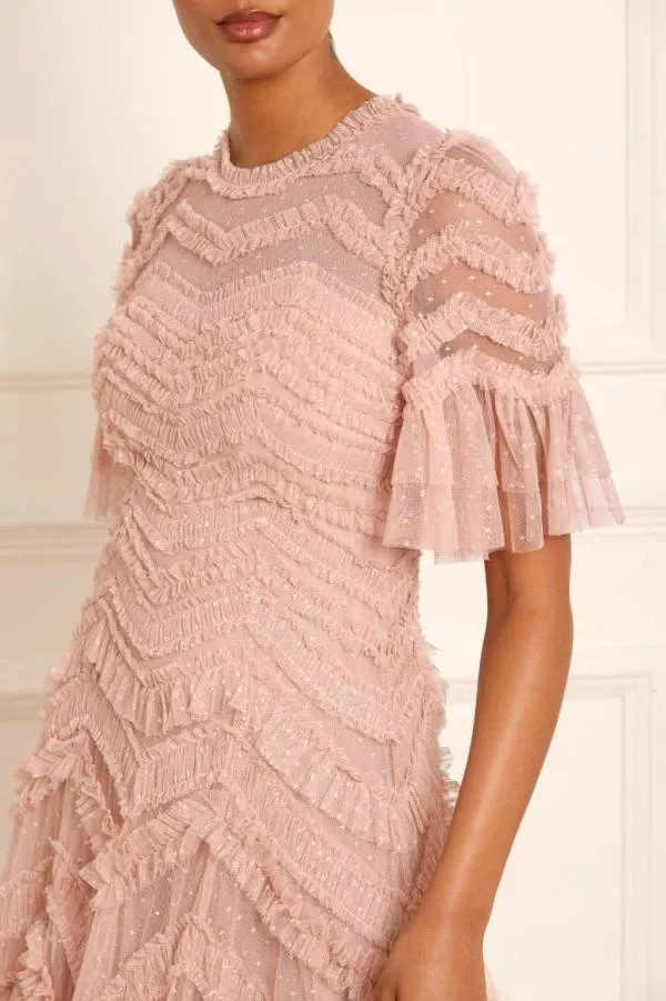 Women Needle and Thread Elia Short Sleeve Gown Pink Women Needle and Thread Elia Short Sleeve Gown Pink