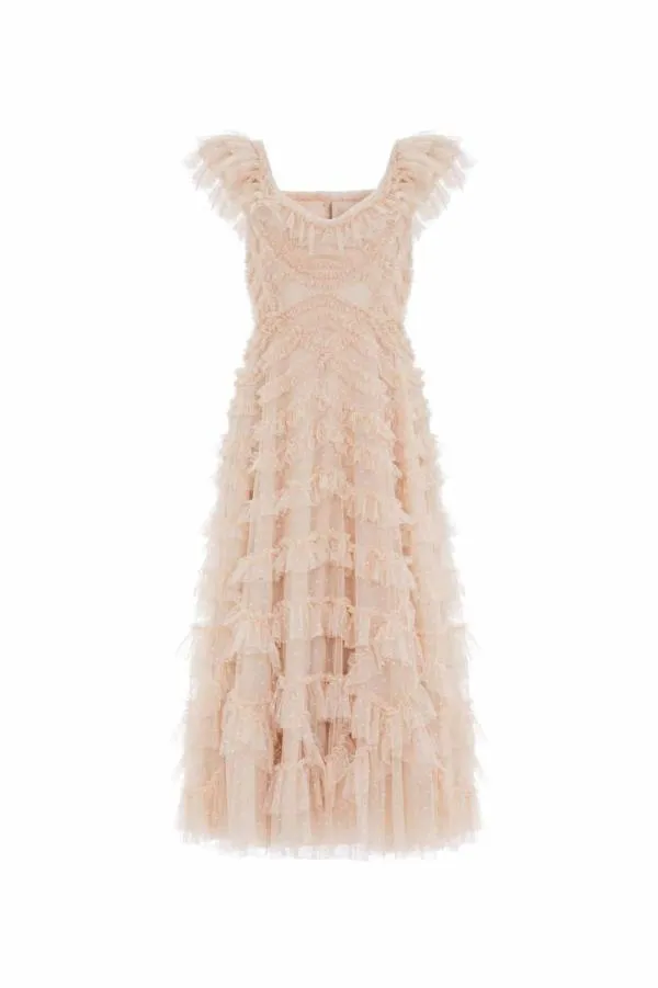 Women Needle and Thread Lola Backless Ballerina Dress Beige Women Needle and Thread Lola Backless Ballerina Dress Beige