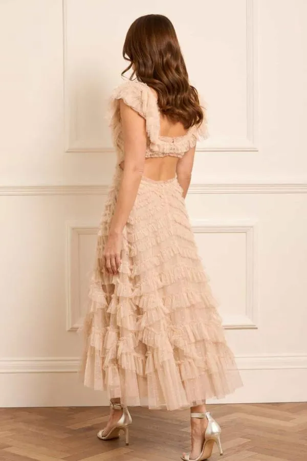 Women Needle and Thread Lola Backless Ballerina Dress Beige Women Needle and Thread Lola Backless Ballerina Dress Beige