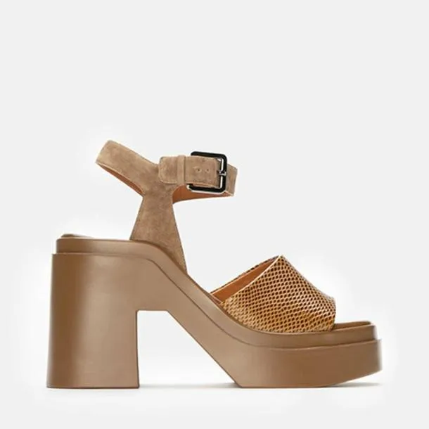 Women NELIO Snakeeffect Gobi Clergerie Sandals