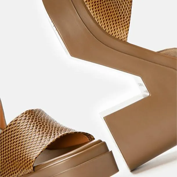 Women NELIO Snakeeffect Gobi Clergerie Sandals