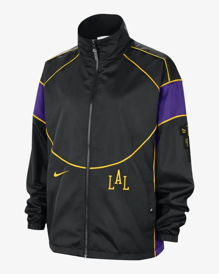 Women Nike All Clothing Los Angeles Lakers Swoosh Fly 202324 City Edition Blackfield Purpleamarilloblack