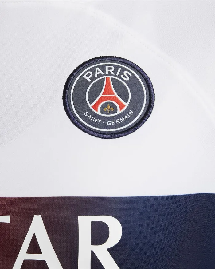 Women Nike All Clothing Paris SaintGermain 202324 Stadium Away Whitemidnight Navymidnight Navy