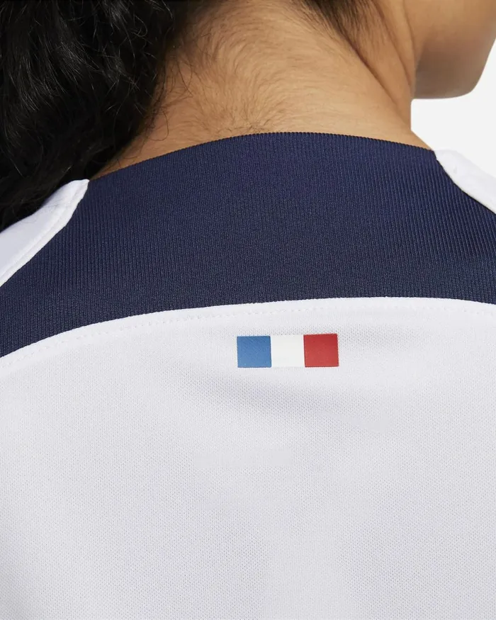 Women Nike All Clothing Paris SaintGermain 202324 Stadium Away Whitemidnight Navymidnight Navy