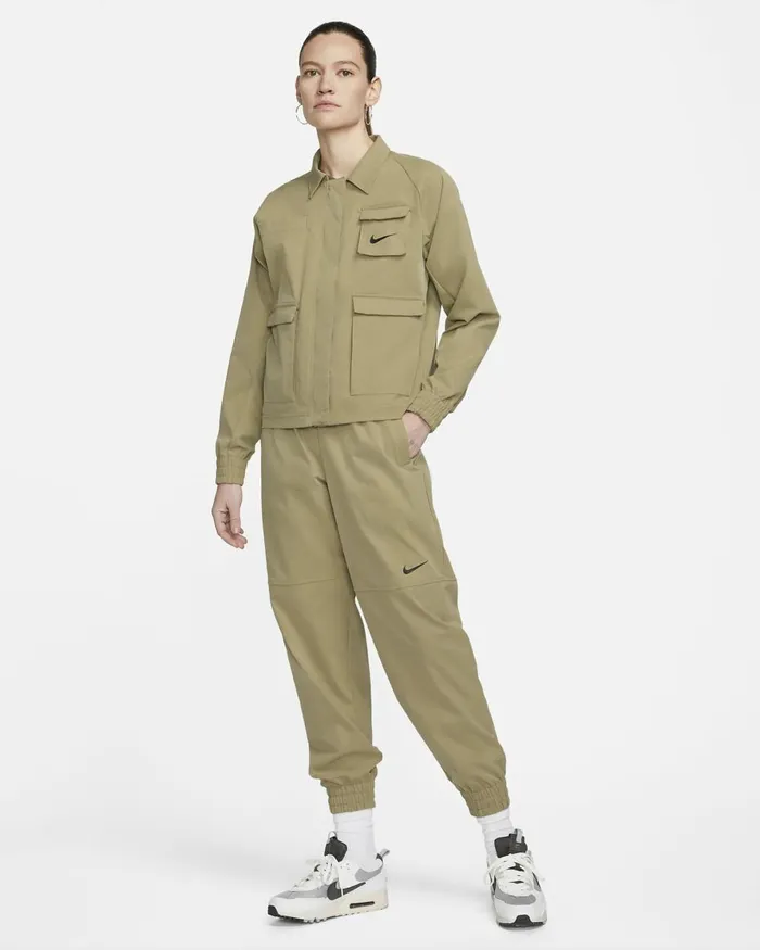Women Nike All Clothing Sportswear Swoosh Neutral Oliveblack