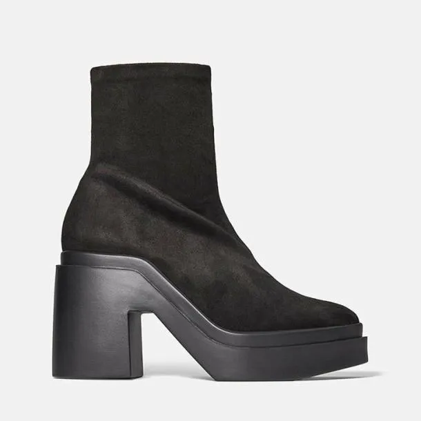 Women NINA Suede Black With Zip Clergerie Ankle Boots